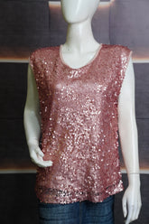 Women'S Party Top with Sequins And a Fitted Design